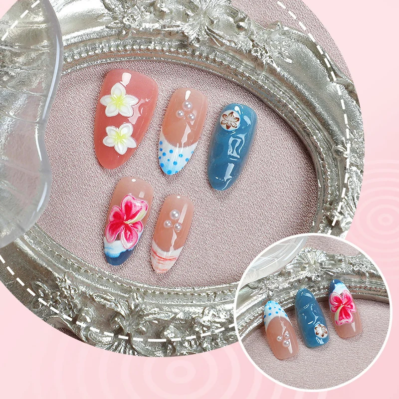 Blumenmotiv Druck-Nagelset Brehn