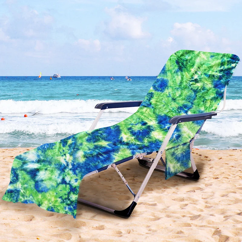 Sonnenliegenauflage mit modernem TIE-DYE-Muster Skanto