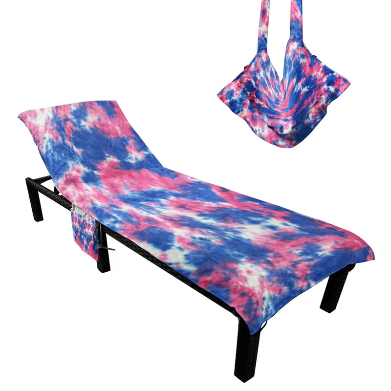 Sonnenliegenauflage mit modernem TIE-DYE-Muster Skanto