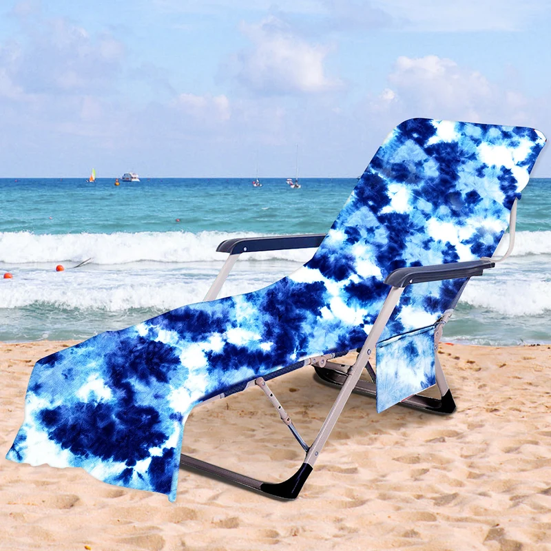 Sonnenliegenauflage mit modernem TIE-DYE-Muster Skanto