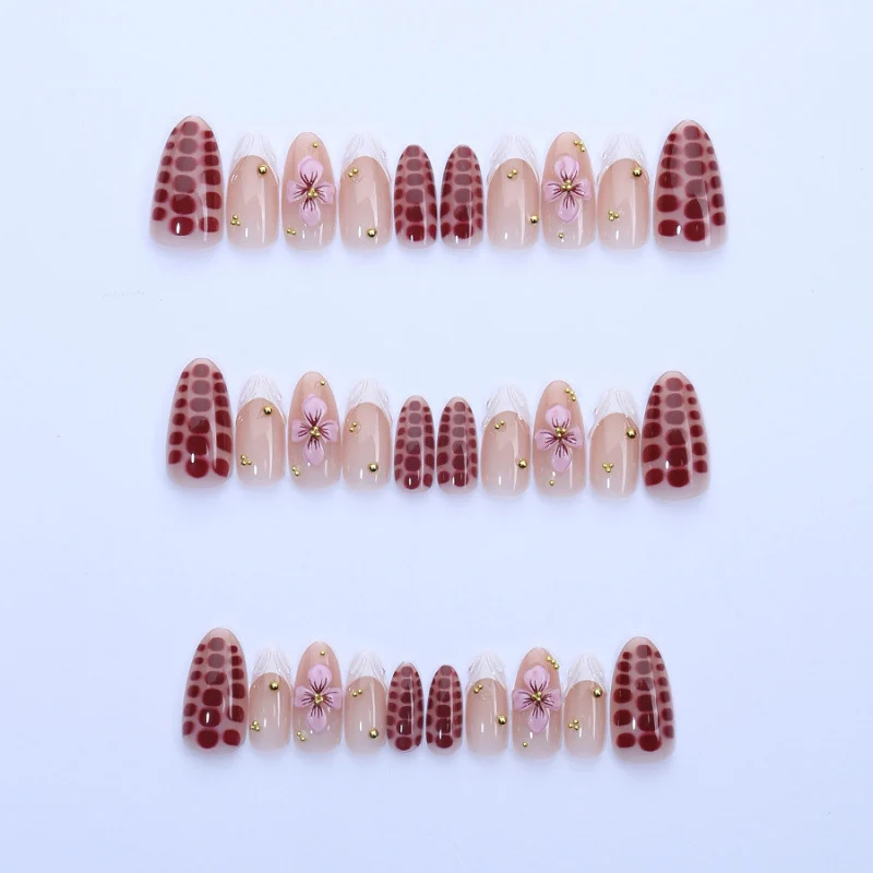 Floral Art Press-On Nail Set Brehn