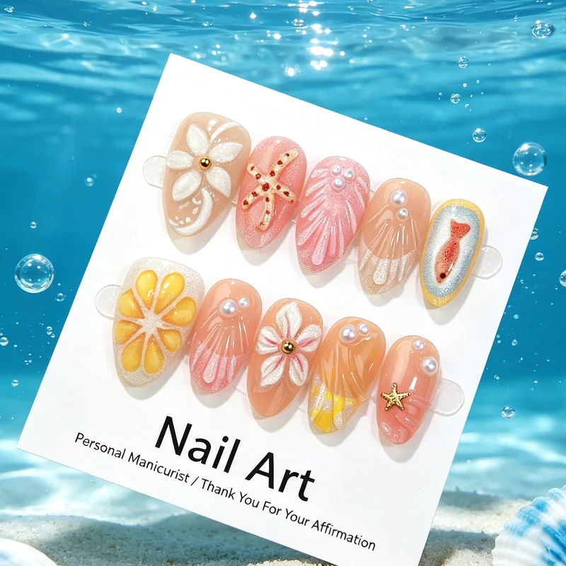 Kreatives thematisches Nagelkunst-Set