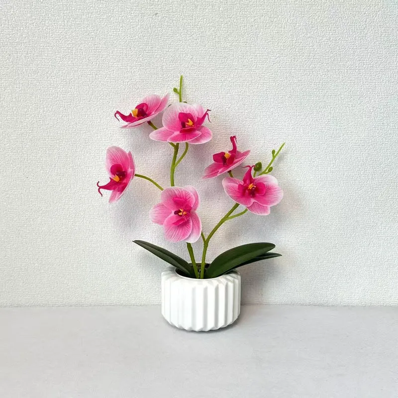 Lebensechte Orchidee Dekorativer Tischmittelpunkt