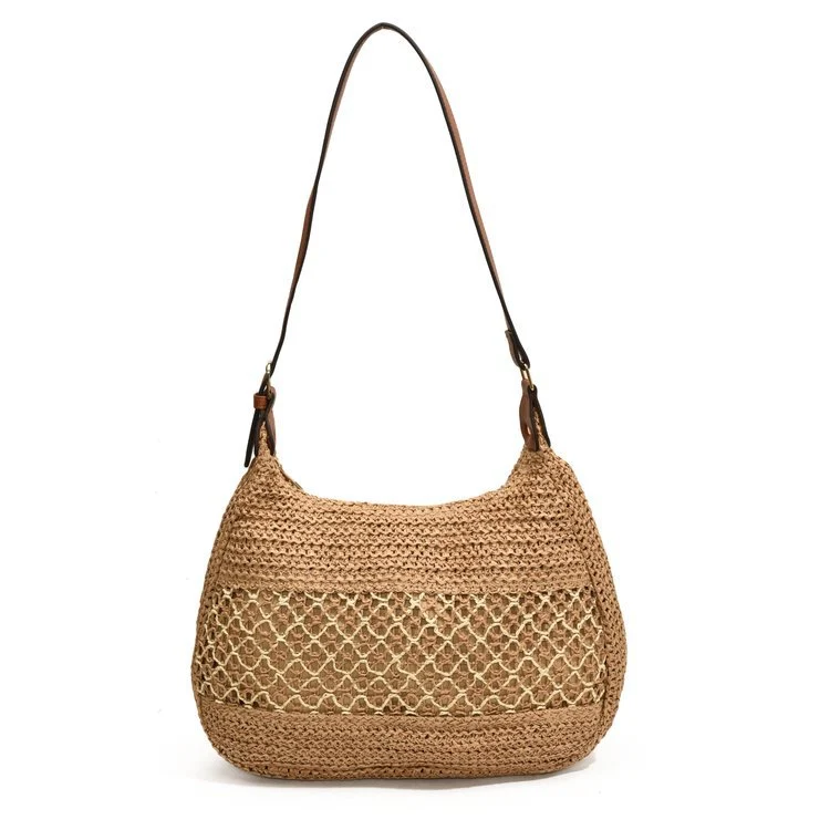 Klassische Schultertasche aus Naturmaterial Skanto