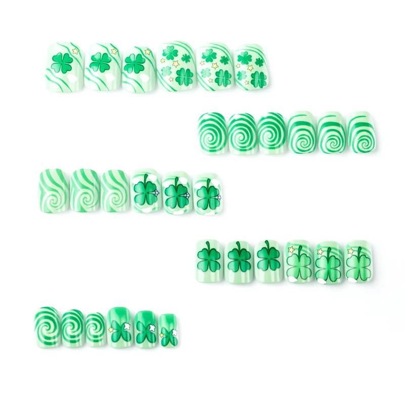 Kreatives St. Patrick's Day Themen Druck-Nagelset