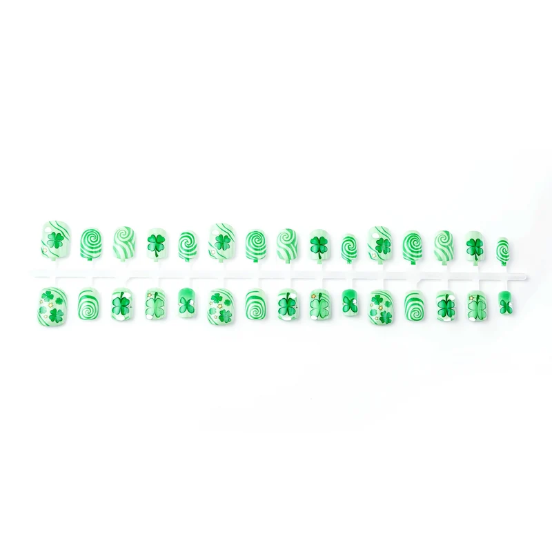 Kreatives St. Patrick's Day Themen Druck-Nagelset