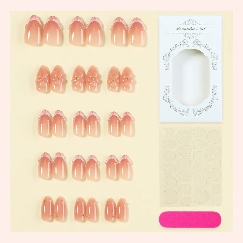 Floral Accent Press-On Nail Kit Brehn