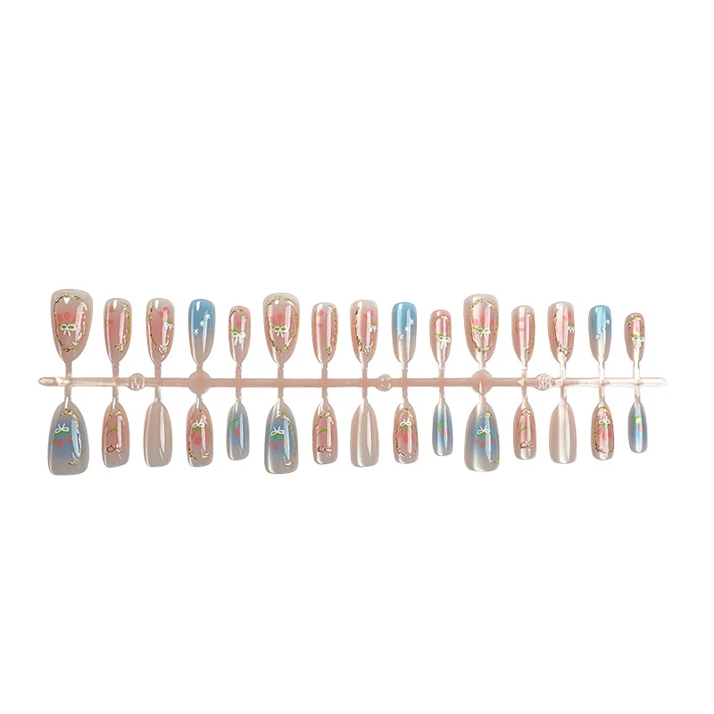 Dekoratives florales Press-On-Nageldesign