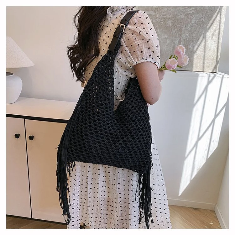 Hochwertige Makramee-Schultertasche Skanto