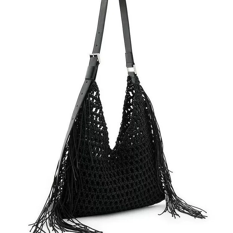 Hochwertige Makramee-Schultertasche Skanto