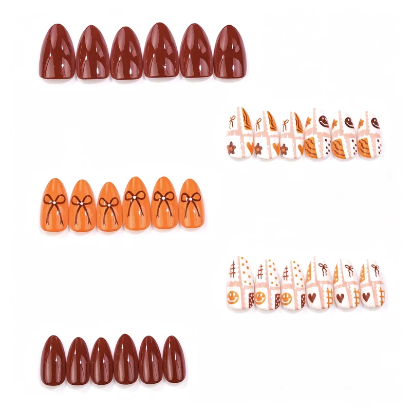 Kreatives handgemaltes Druck-Nagelkunst-Set