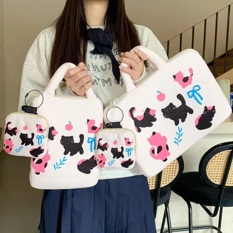 Laptoptasche mit kreativem Katzenmuster Skanto