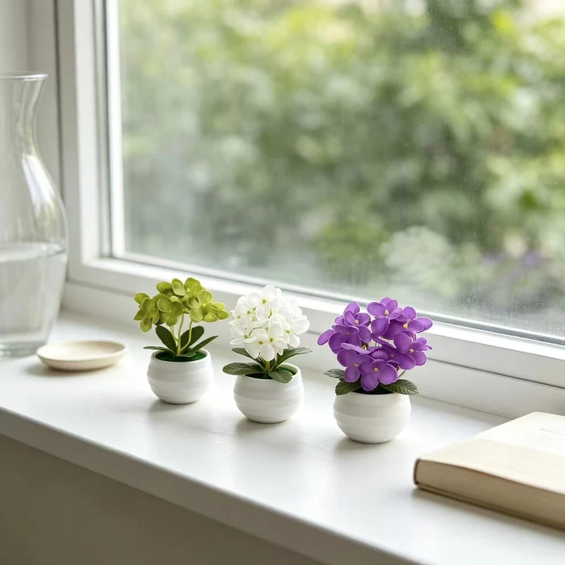 Lebensechte Miniatur Pothos Orchideenpflanze