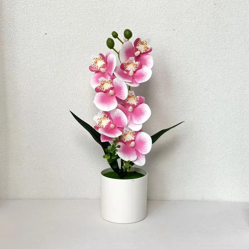 Lebensechte Orchideenblumen-Dekoration