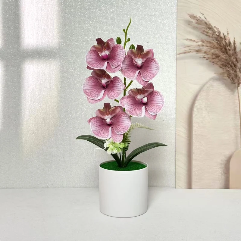 Lebensechte florale Orchideenpflanze für die Wohnkultur