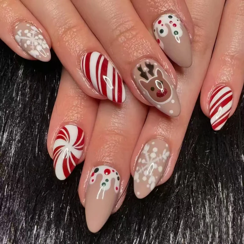Festliches, urlaubsbezogenes Press-On-Nagelkunst-Set Brehn 1790636735