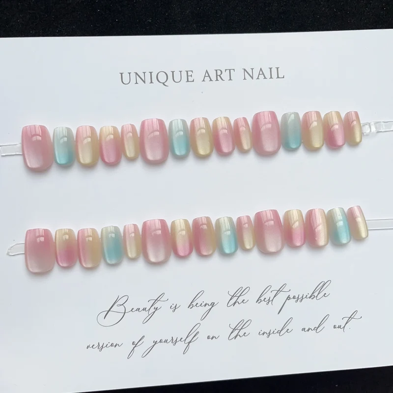 Ombre Gradient Press-On Nail Set Brehn