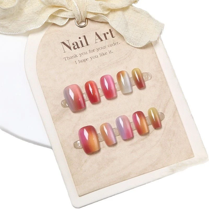 Ombre Gradient Press-On Nail Art Set Brehn
