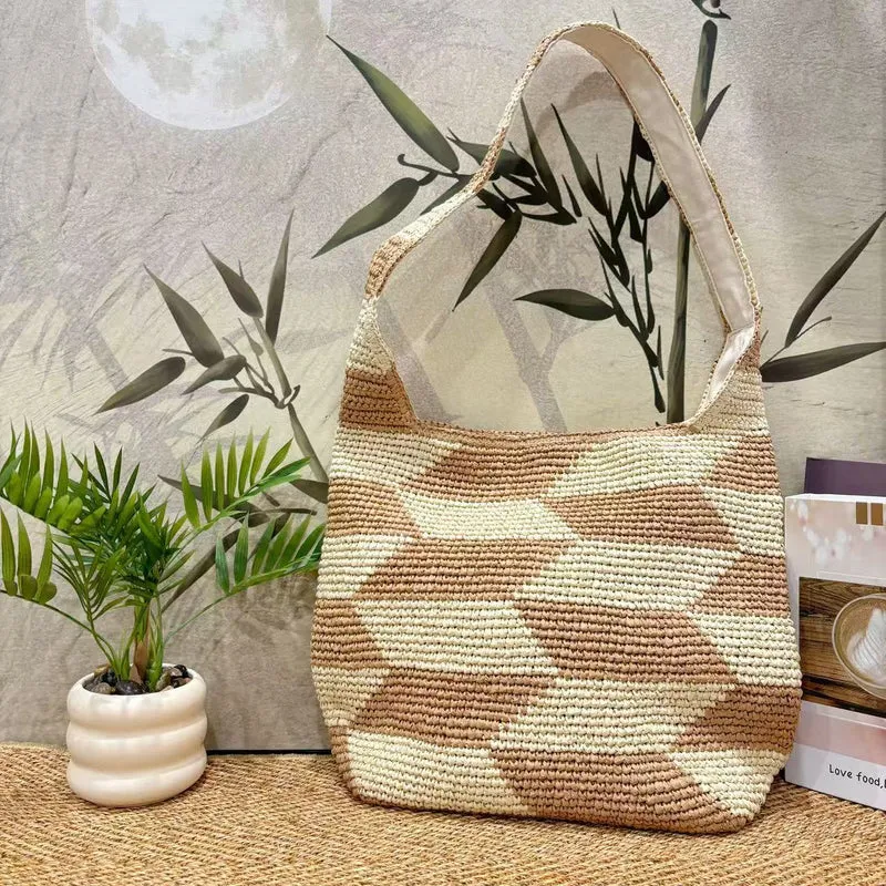 Praktische Hobo-Bag mit geometrischem Muster Skanto