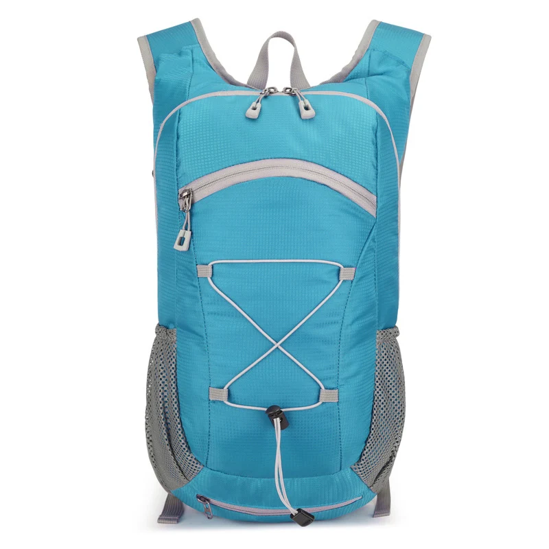 Leichter Unisex Tagesrucksack mit Trinksystem-Kompatibilität, atmungsaktiven Netz-Seitentaschen und elastischem Kordelzug Skanto