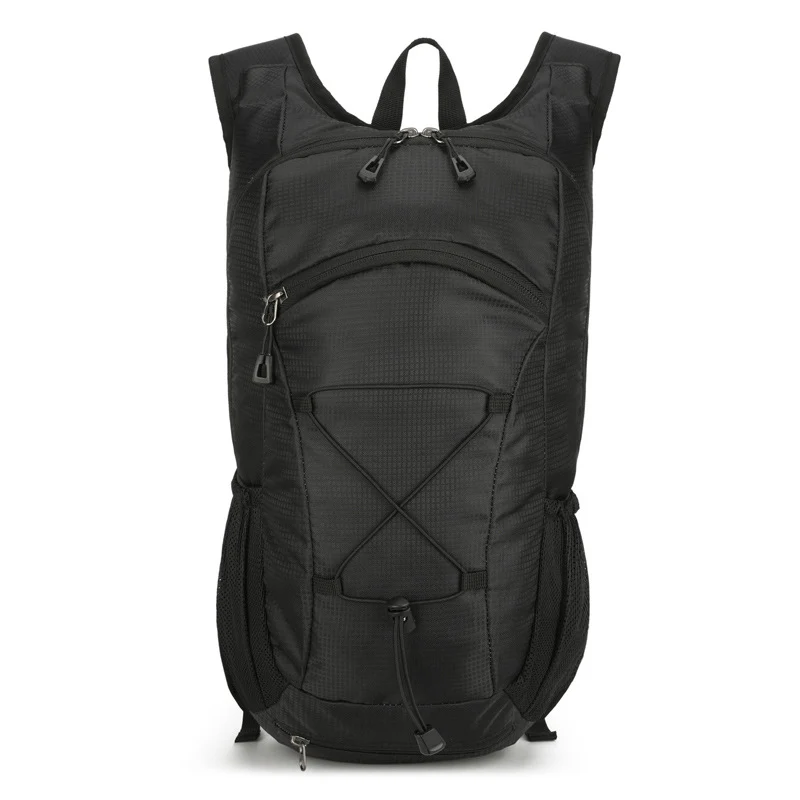 Leichter Unisex Tagesrucksack mit Trinksystem-Kompatibilität, atmungsaktiven Netz-Seitentaschen und elastischem Kordelzug Skanto