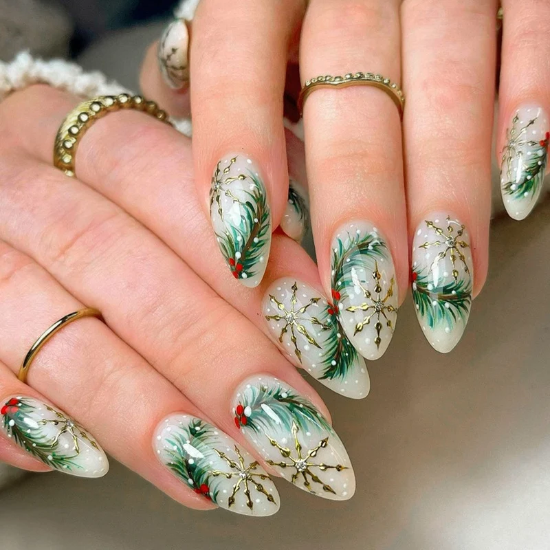 Festliches Feiertags-Themen Press-On Nagelkunst Set Brehn 1790636677