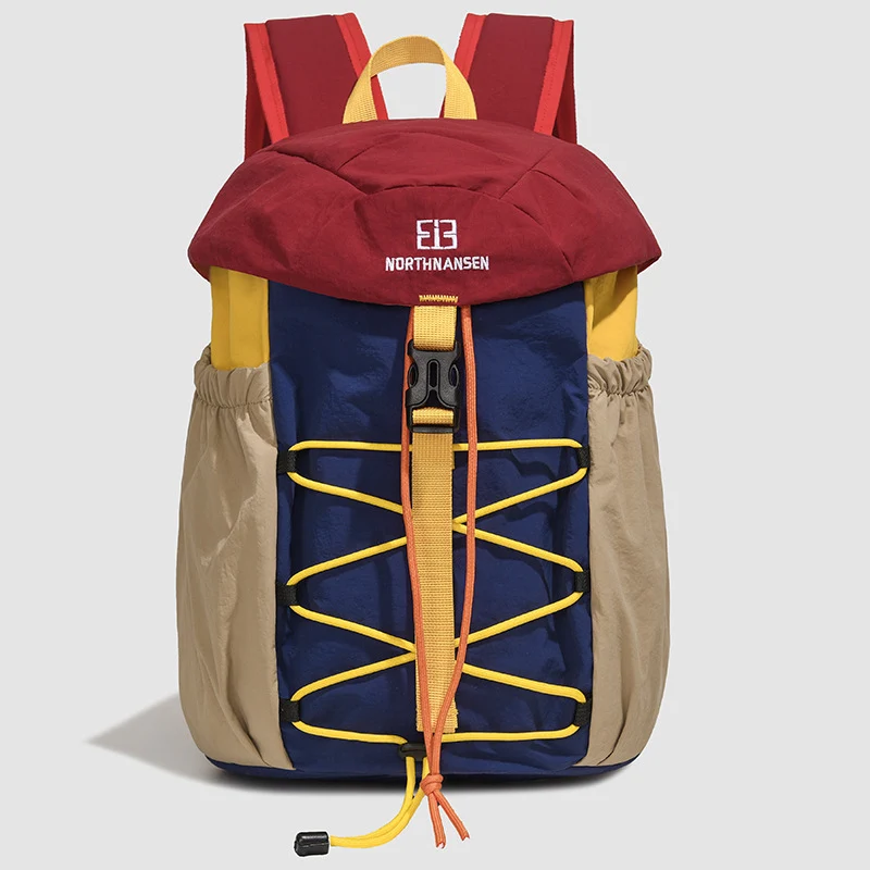 Unisex leichter Urban Outdoor Rucksack mit elastischem Front-Bungee und elastischen Seitentaschen Skanto