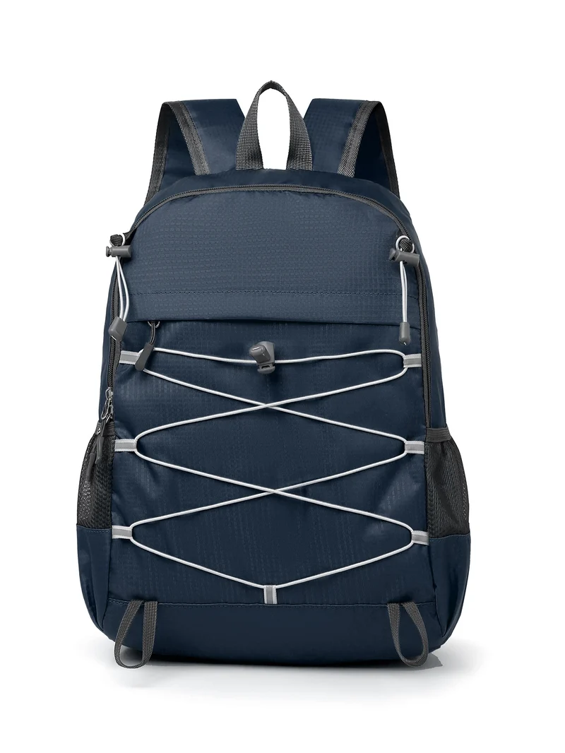 Leichter Unisex Outdoor-Rucksack mit elastischem Spanngurt und seitlichen Netztaschen Skanto