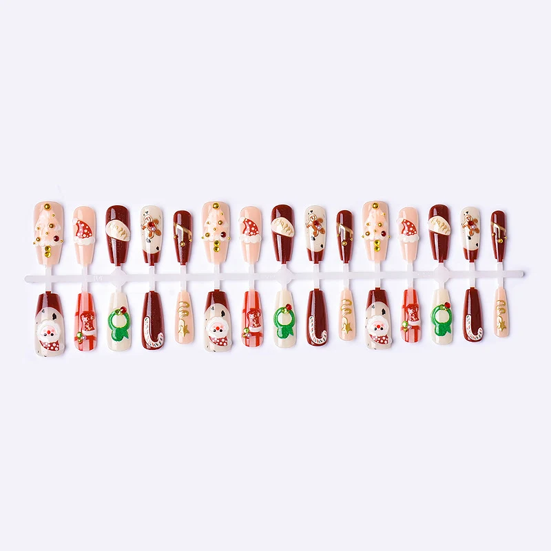 Festliche Feiertags-themed Press-On Nail Art Set Brehn 1790636317