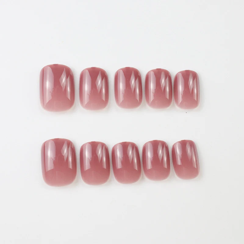 Minimalist Glänzendes Press-On Nail Set Brehn