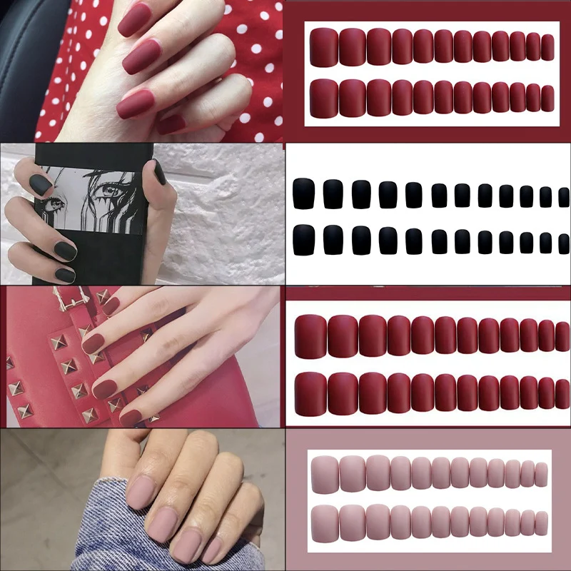 Matte Press-On Nail Set Brehn