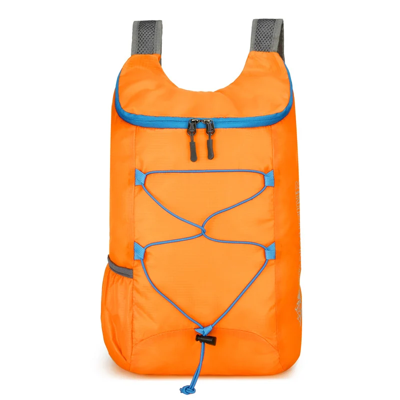 Faltbarer, leichter Damen-Tagesrucksack mit elastischem Front-Bungee und seitlichen Netztaschen Skanto