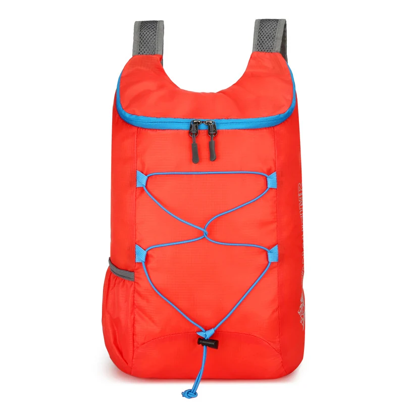 Faltbarer, leichter Damen-Tagesrucksack mit elastischem Front-Bungee und seitlichen Netztaschen Skanto