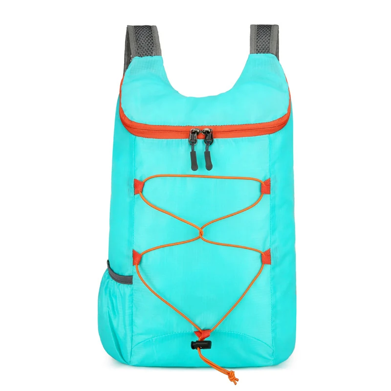 Faltbarer, leichter Damen-Tagesrucksack mit elastischem Front-Bungee und seitlichen Netztaschen Skanto