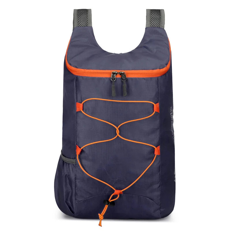 Faltbarer, leichter Damen-Tagesrucksack mit elastischem Front-Bungee und seitlichen Netztaschen Skanto