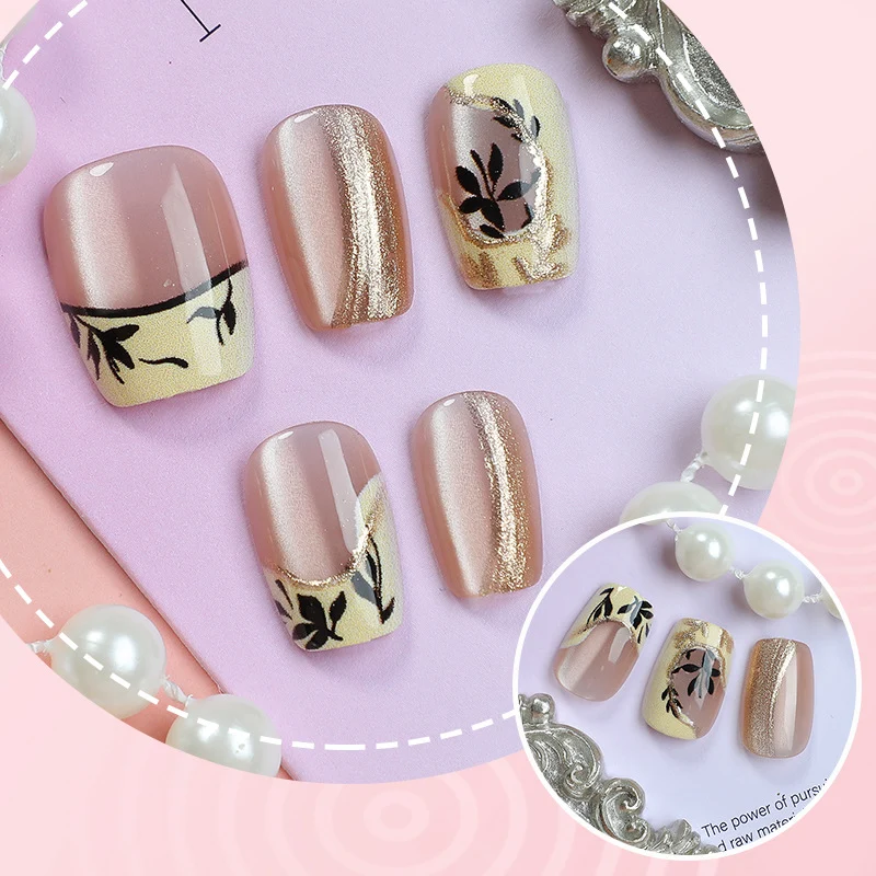 Botanische Kunst Press-On Nagelkollektion
