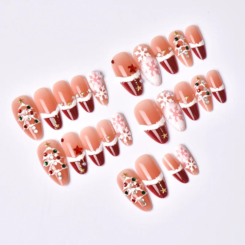 Festliches Weihnachts-Themen Druck-Nagelkunst-Set Brehn 1790636425