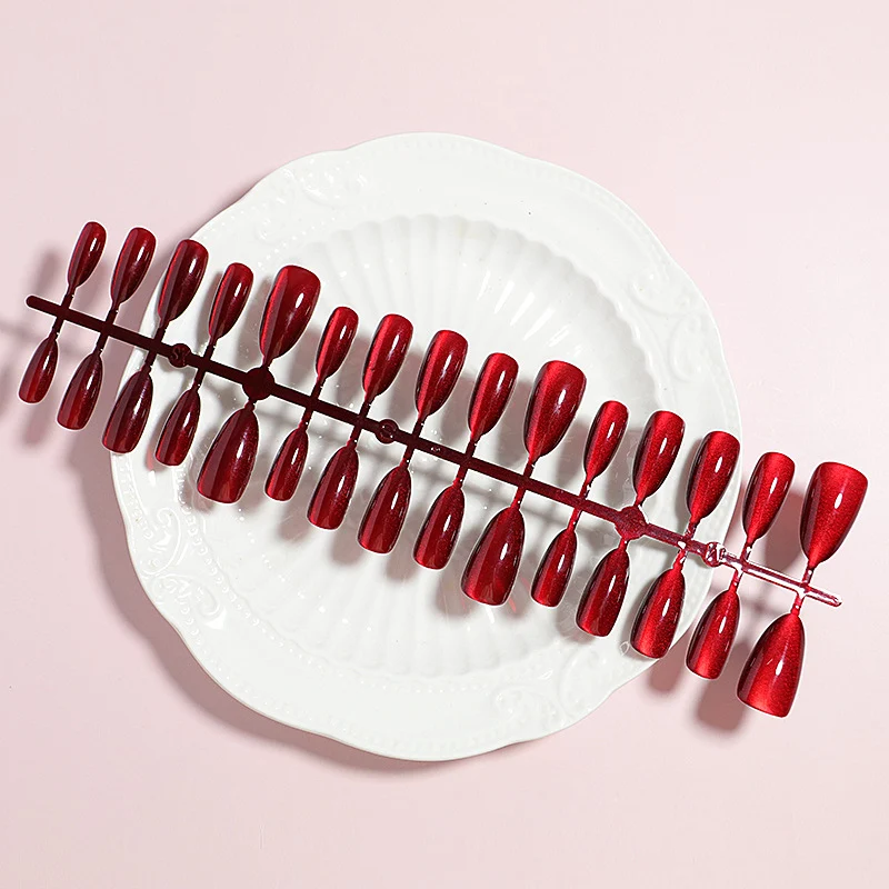High-Shine Glossy Press-On Nail Set Brehn