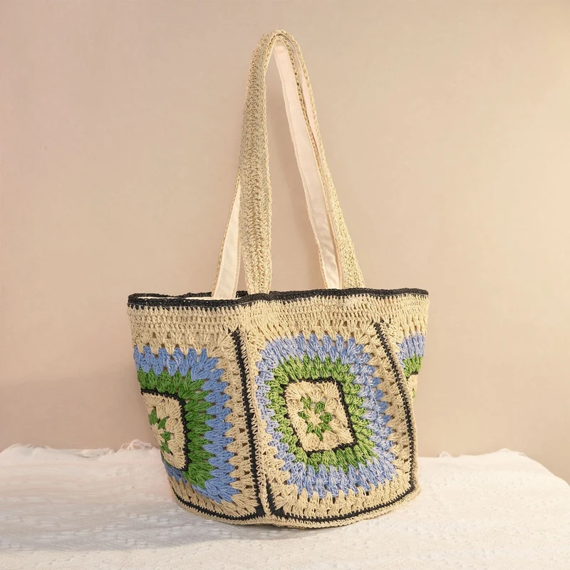 Handgestrickte Markttasche Skanto