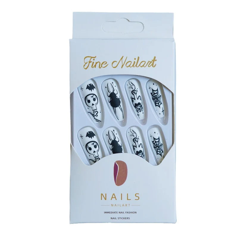 Halloween-Themen Press-On Nagelset Brehn