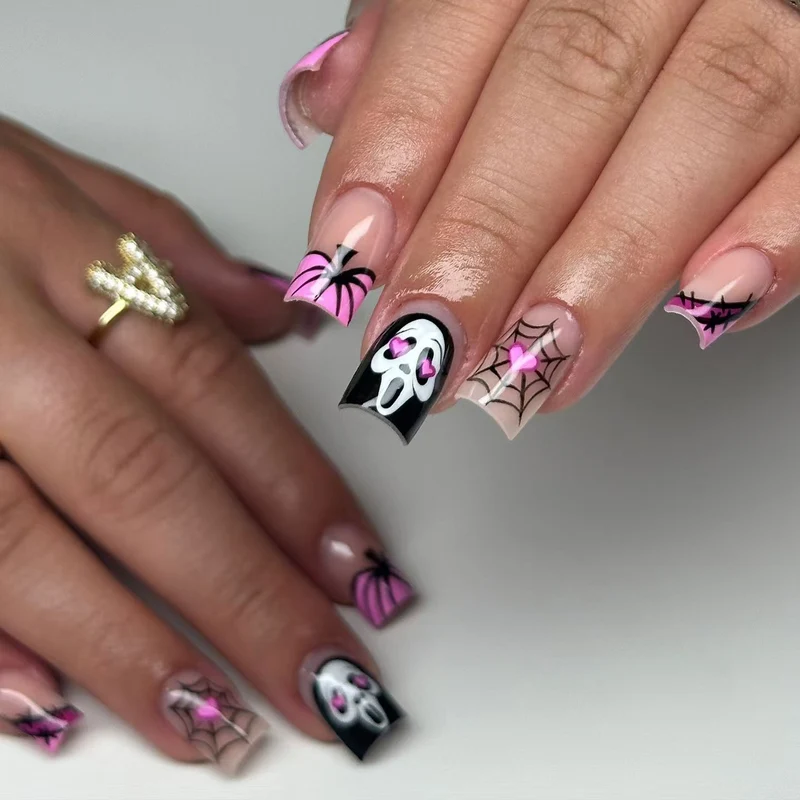 Halloween-Themen Press-On Nagel Set Brehn