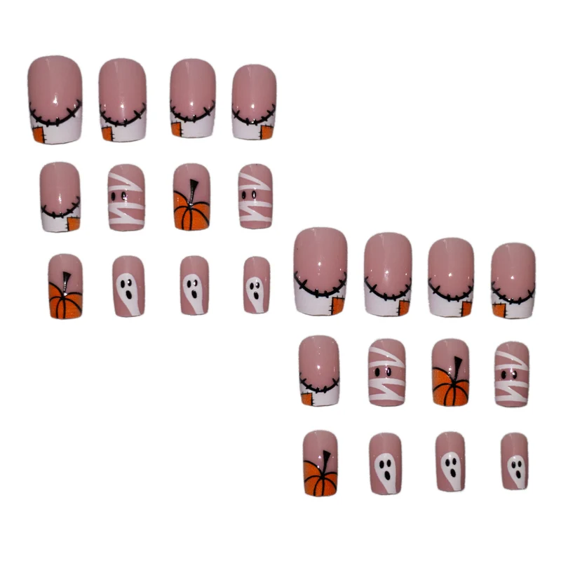 Halloween-Themen Press-On Nagelkunst Set Brehn