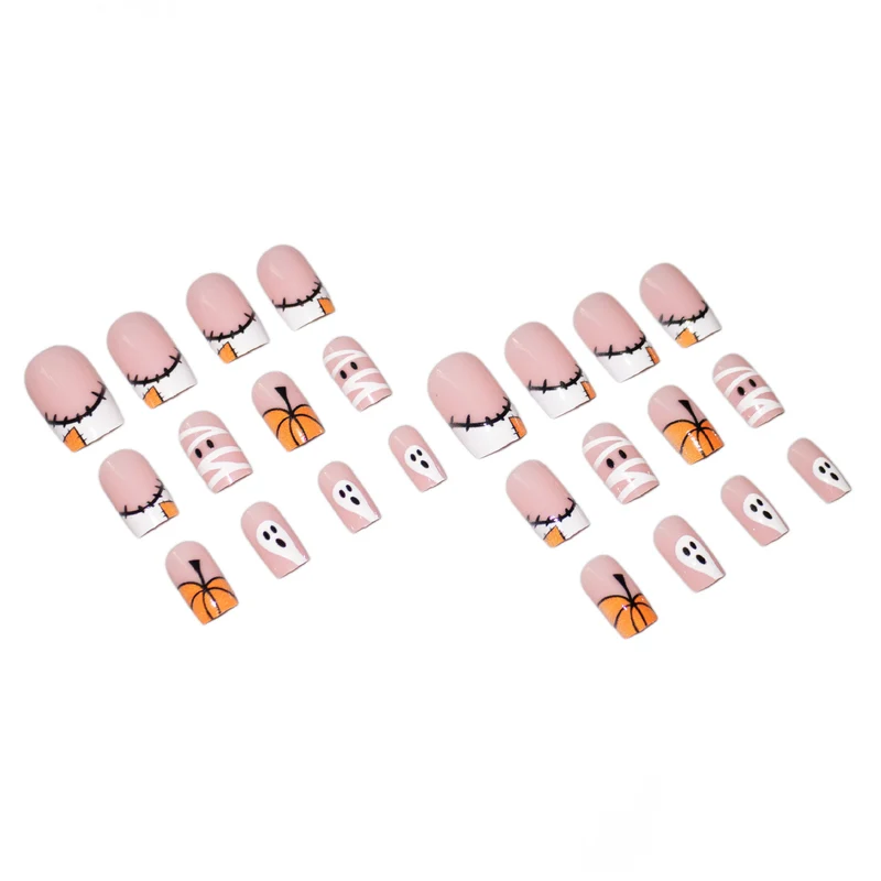 Halloween-Themen Press-On Nagelkunst Set Brehn