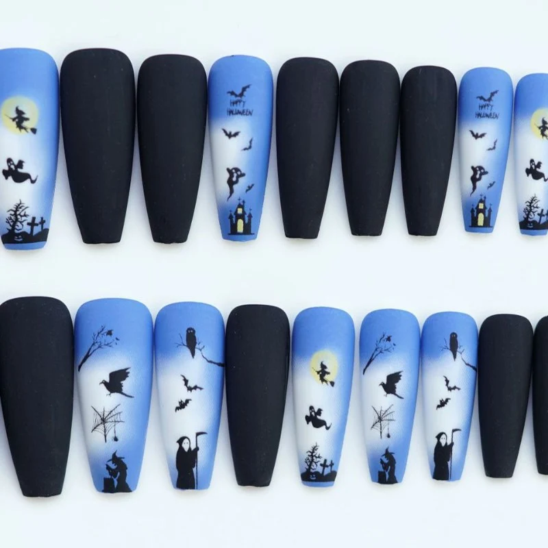 Halloween-Themen Nagelkunst Brehn