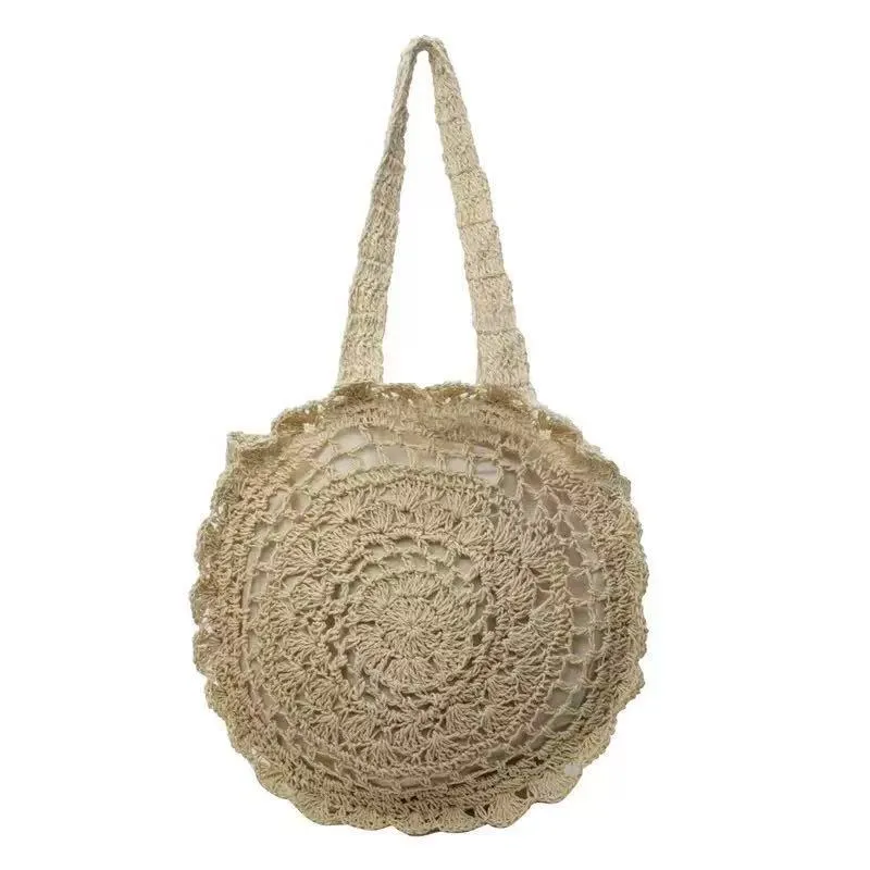 Handgehäkelte Rundtasche im Boho-Design Skanto