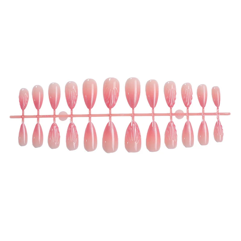Elegantes Press-On-Nagelkunst-Set mit strukturiertem Finish Brehn