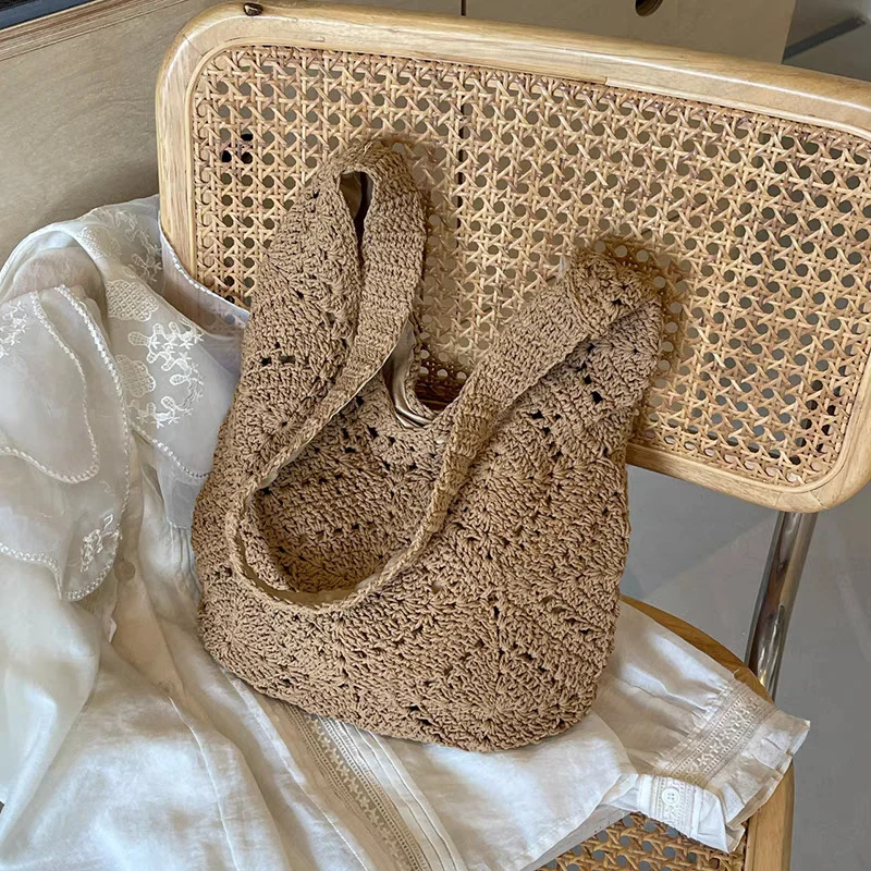Handgefertigte Hobo Bag mit einzigartiger Makramee-Struktur Skanto