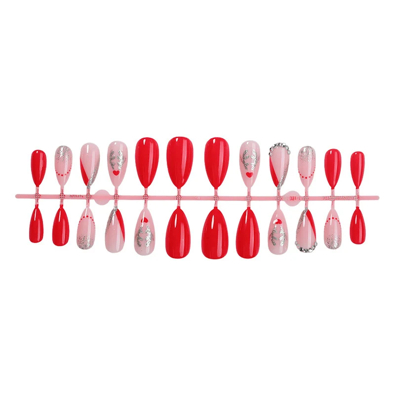 Elegantes Glamouröses Press-On Nagelkunst Set Brehn