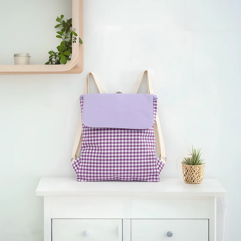 Rucksack mit Karomuster Skanto