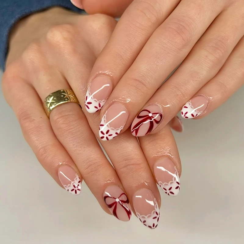 Elegantes, urlaubsinspiriertes Press-On-Nagelkunstset Brehn